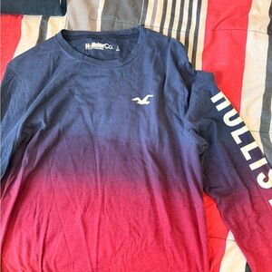 Hollister Navy Blue T-Shirt with Logo